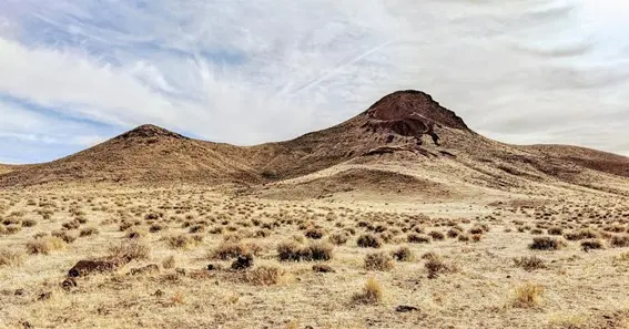 peaks on a desert mount