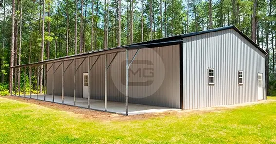 metal garages w/ ac unit okc area